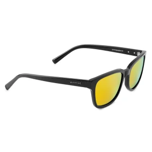 Officielle Waykins Lunettes De Soleil Noires Wilmer Thea à Verres Miroir Polarisés Jaune-orange 12