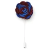 Warren Asher Boutonnière à Fleur Pivoine Bordeaux Et Bleue achat pas cher 20