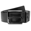 pas cher Salt & Hide Ceinture Noire En Cuir Pleine Fleur Scotti 22