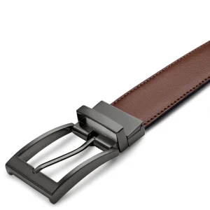 BSWK Vincio | Ceinture Réversible En Cuir Pleine Fleur Noir Et Brun REMISE allant jusqu. 16