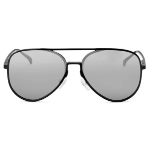 pas cher en ligne Lucleon Lunettes De Soleil Aviator Noires à Verres Polarisés 9