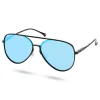 excellente qualité Lucleon Lunettes De Soleil Aviator Noires à Verres Polarisés Bleus 20