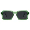 Otsu Occasus | Lunettes De Soleil Vert Fluo XL à Formes Géométriques Et Verres Polarisés Les achats en ligne 20