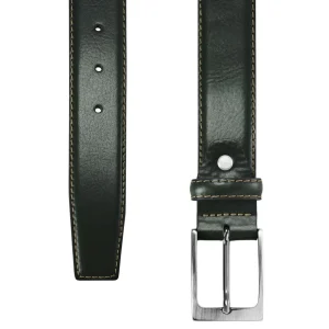 des prix incroyables Salt & Hide Ceinture En Cuir Vert Foncé Homer 9