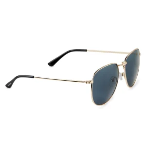 ﻿soldes Waykins Lunettes De Soleil Aviateur Dorées Wells Thea à Verres Gris 12