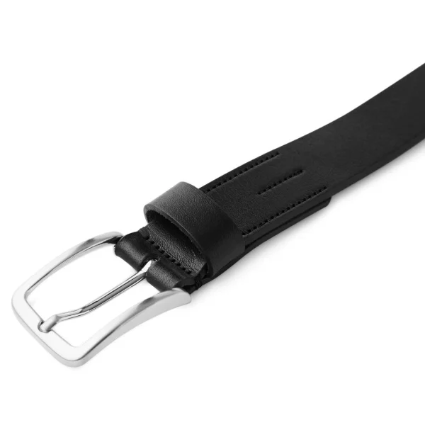 Fawler Ceinture En Cuir Noir Fredo boutiqued pas cher 7