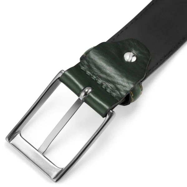 des prix incroyables Salt & Hide Ceinture En Cuir Vert Foncé Homer 6