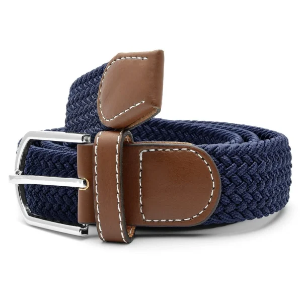 Collin Rowe Ceinture élastique Bleu Foncé site pas cher 3