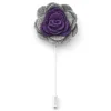 Warren Asher Boutonnière à Fleur Douce Violette & Grise Top ventes 17