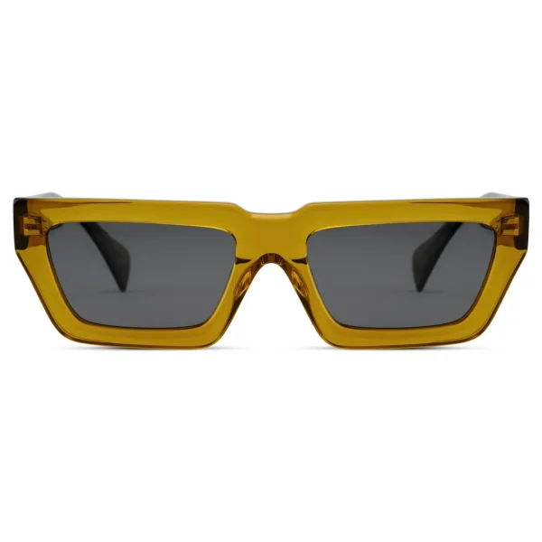 Otsu Occasus | Lunettes De Soleil Carrées Jaune Fluo à Monture épaisse Et Verres Polarisés Officielle 1