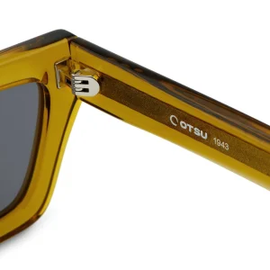 Otsu Occasus | Lunettes De Soleil Carrées Jaune Fluo à Monture épaisse Et Verres Polarisés Officielle 18