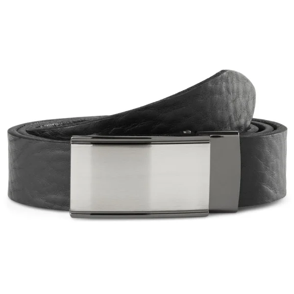 BSWK Ceinture En Cuir Noir Avec Boucle Massive à Verrouillage Automatique meilleur cadeau 1