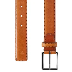 Fawler Ceinture En Cuir Marron Felecia solde en ligne 10