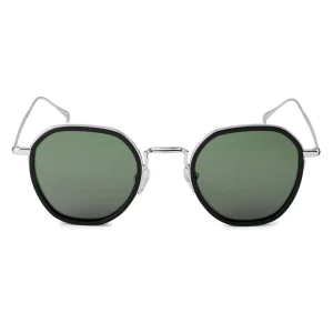 vente chaude Waykins Lunettes De Soleil Argentées Wylie Thea à Verres Polarisés Verts Dégradés 10