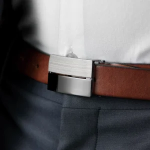 BSWK Ceinture En Cuir Marron à Boucle Massive grossiste en ligne 14