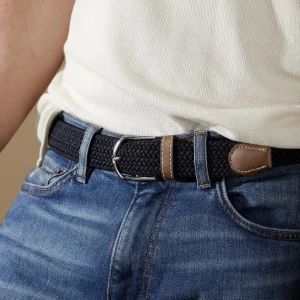 qualité supérieure Collin Rowe Ceinture élastique Bleu Marine XL 11