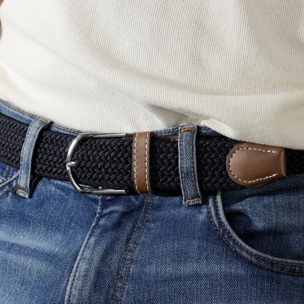 qualité supérieure Collin Rowe Ceinture élastique Bleu Marine XL 6