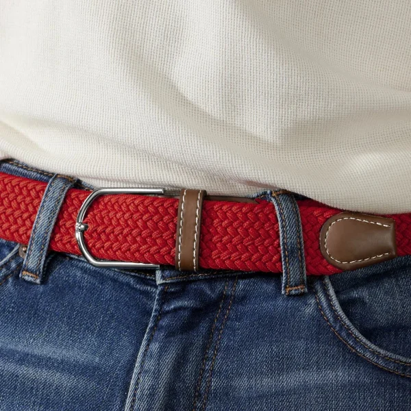 Collin Rowe Ceinture élastique Rouge vente pas cher en ligne 6