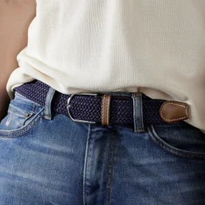 Collin Rowe Ceinture élastique Bleu Foncé site pas cher 16