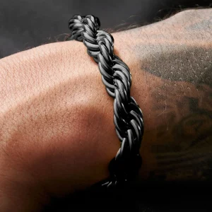 en france Lucleon Bracelet En Métal Tressé Noire Corwin Amager – 10 Mm 18