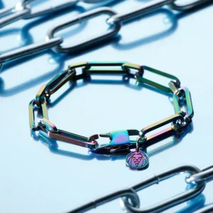 dernière tendance Lucleon Bracelet à Chaîne Torsadée Couleur Arc-en-ciel Cedric Amager 18