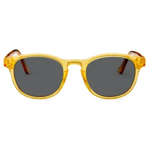 Sidegren Lunettes De Soleil Jaunes Classiques à Verres Gris Polarisés officiel 16