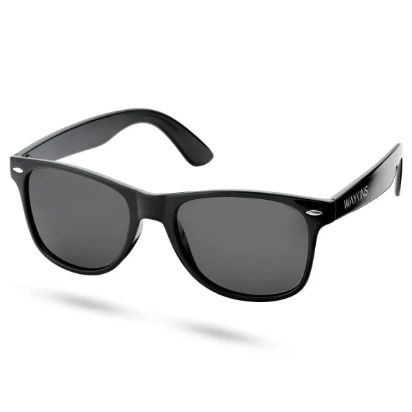 Waykins Lunettes De Soleil Rétro Noires Polarisées ﻿soldes 1