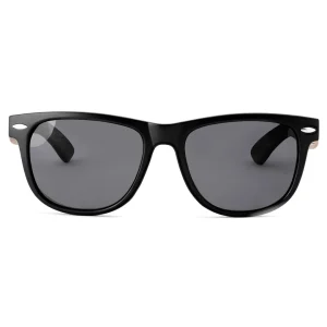 Waykins Lunettes De Soleil Rétro Noires à Verres Polarisés Et Branches En Bois à prix d'occasion 14