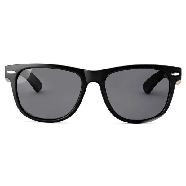 Waykins Lunettes De Soleil Rétro Noires à Verres Polarisés Et Branches En Bois à prix d'occasion 5